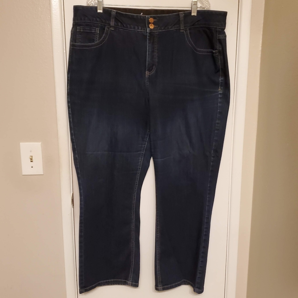 Lane Bryant Tighter Tummy Straight Leg Jeans 20 Short